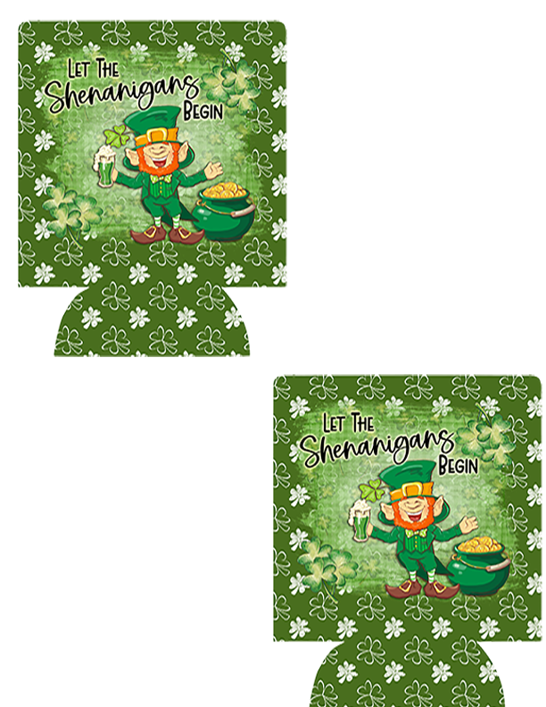 St. Patrick's Day can Coozies