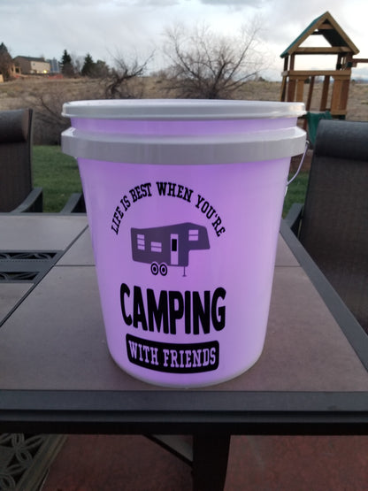 camping Buckets | Sandrepersonalization.