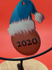 Santa hat ornaments | Sandrepersonalization.