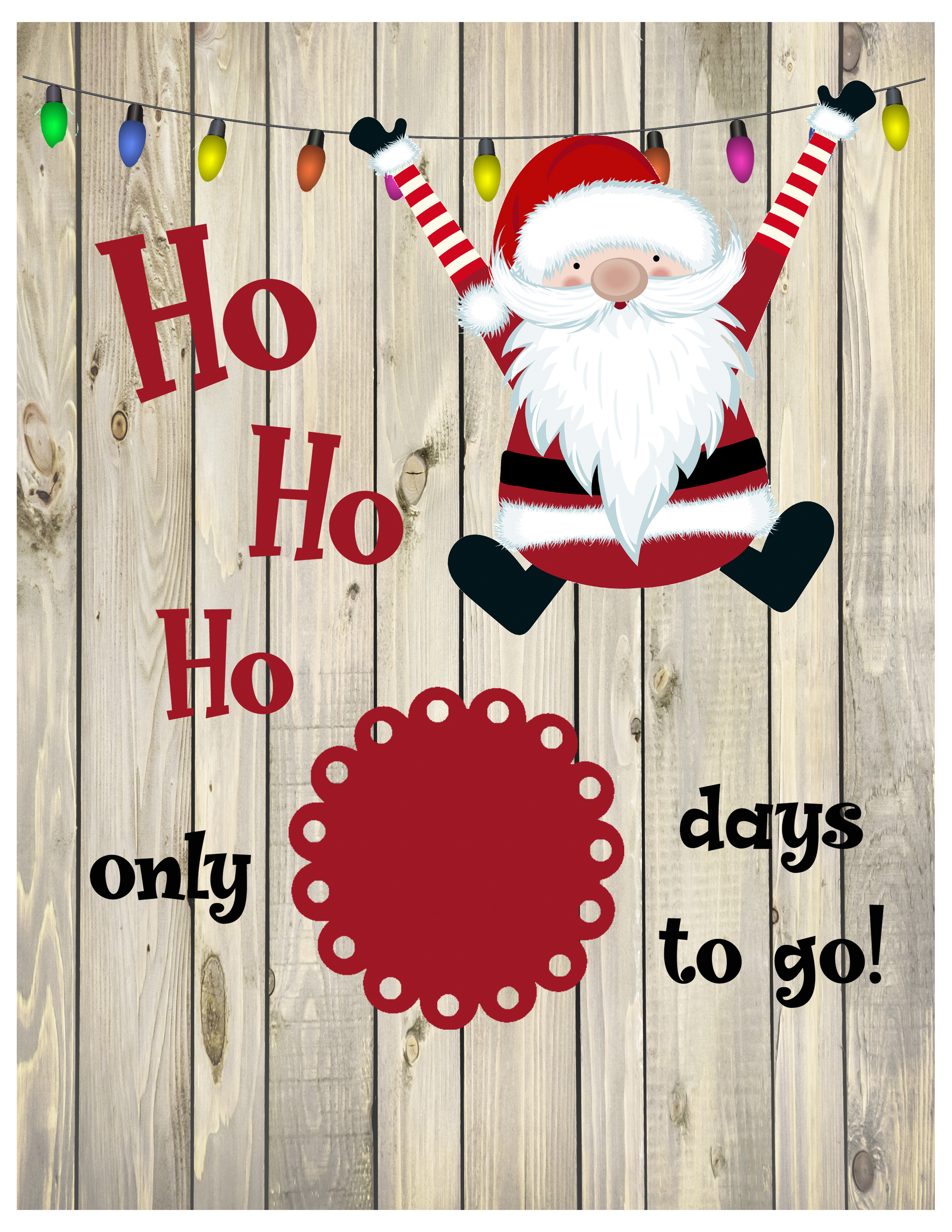 Christmas countdown boards | Sandrepersonalization.