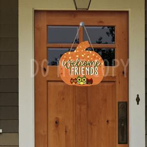 Halloween door hangers | Sandrepersonalization.