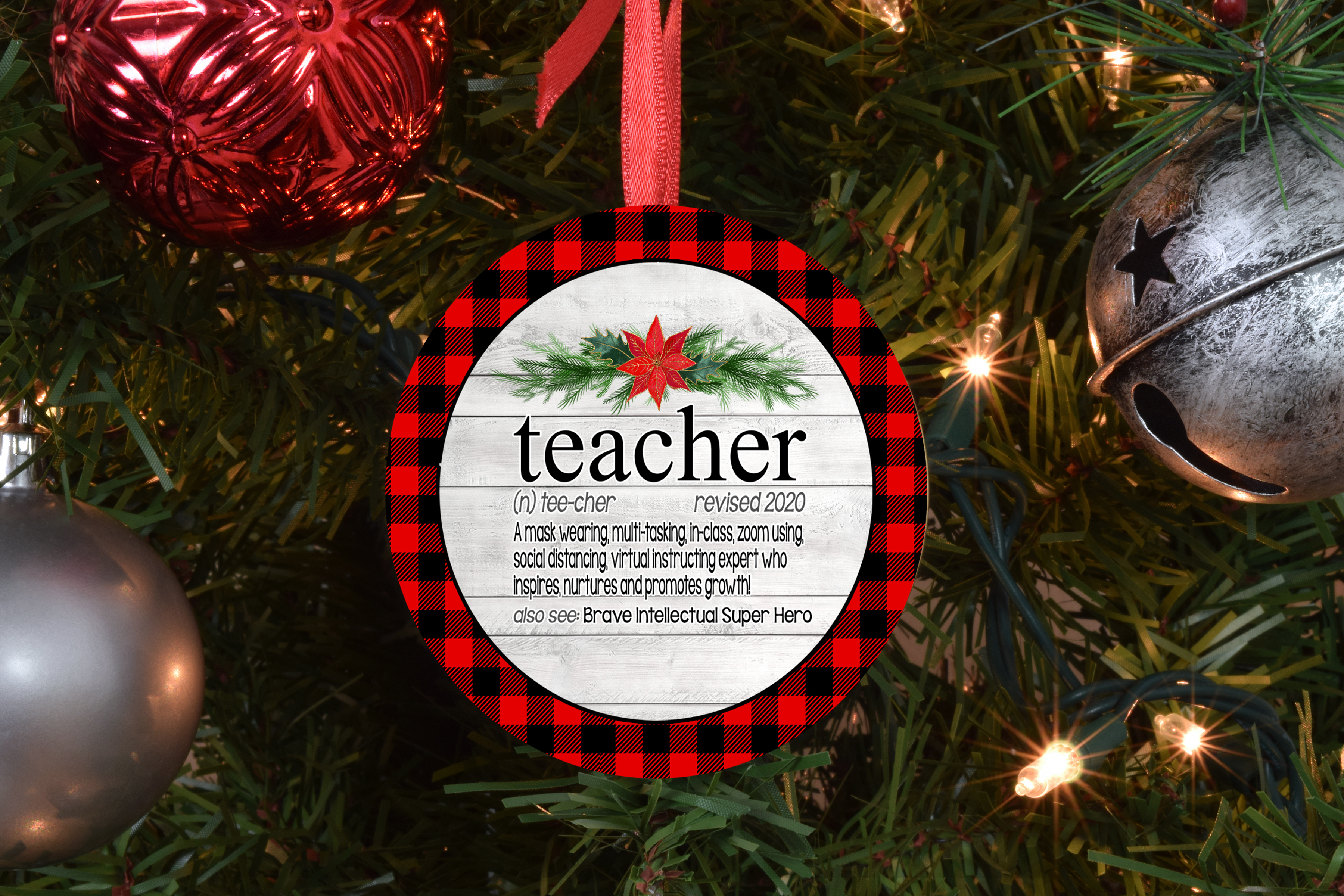 Teacher ornaments | Sandrepersonalization.